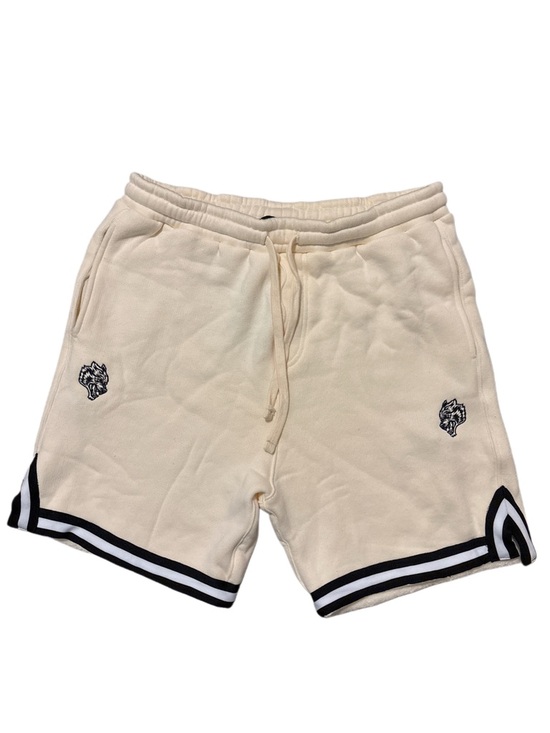 Darc Sport Other - Darc Sport Wolves Cream & Black Cotton Heavy Weight Shorts Size: Large NWT